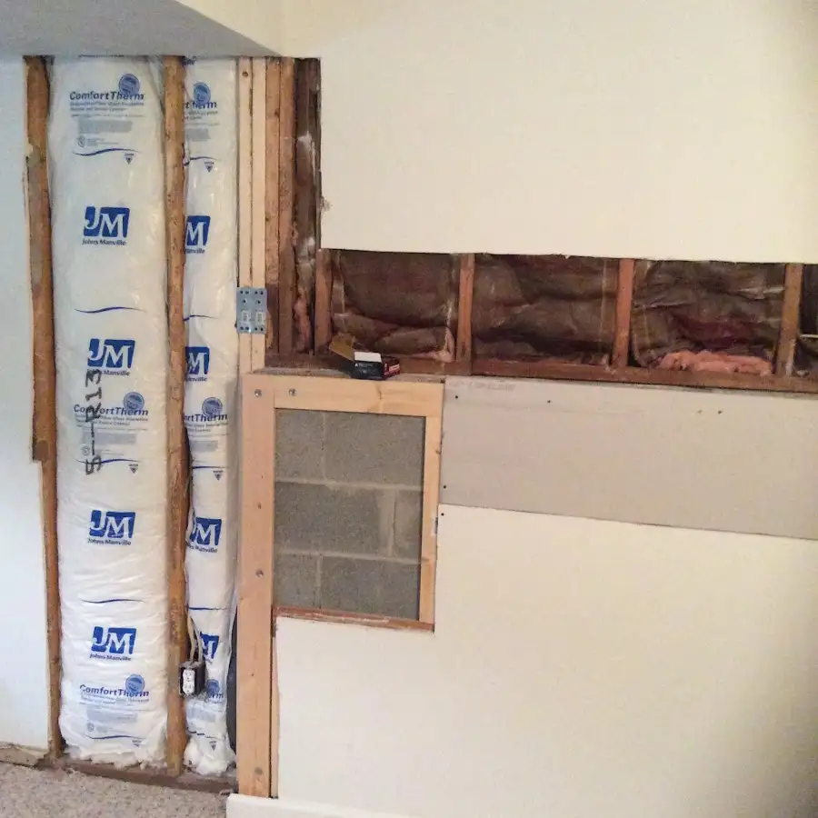 Wall insulation replacement during Contents Cleaning & Restoration in Xenia